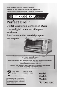 Mode d’emploi Black and Decker CTO4550SD Four