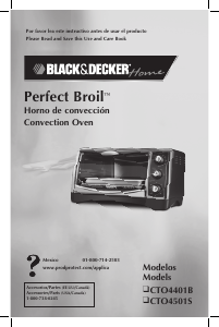 Manual de uso Black and Decker CTO4401B Horno