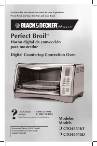 Manual de uso Black and Decker CTO4551KT Horno