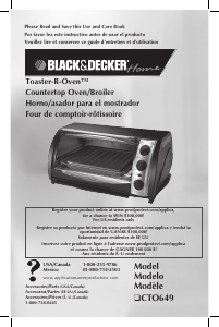 Manual de uso Black and Decker CTO649 Horno