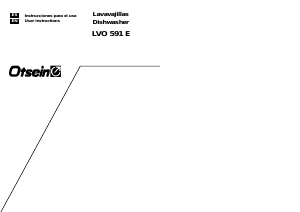Manual de uso Otsein LVO 591 E Lavavajillas