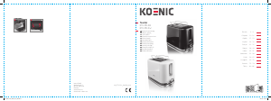 Mode d’emploi Koenic KTO 2210 B Grille pain
