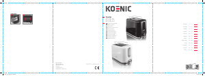 Manuale Koenic KTO 2210 W Tostapane