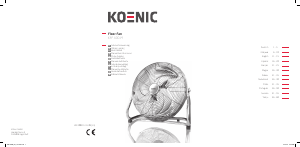 Instrukcja Koenic KFF 400-M Wentylator