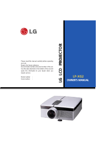 Handleiding LG LP-XG2 Beamer