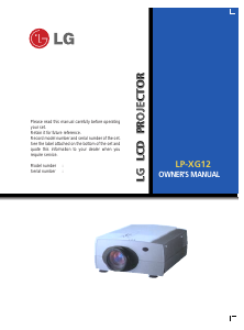 Manual LG LP-XG12 Projector