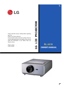 Manual LG RL-JA10 Projector