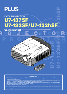 Manual TAXAN U7-137SF Projector