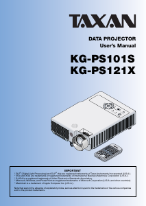 Manual TAXAN KG-PS101S Projector