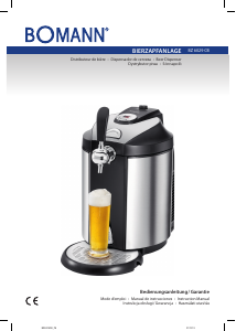 Manual de uso Bomann BZ 6029 CB Tirador de bebidas