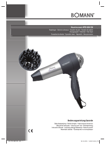 Manual Bomann HTD 889 CB Secador de cabelo