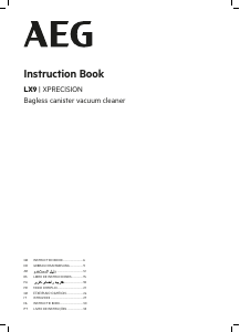 كتيب مكنسة كهربائية LX9-3-MG Xprecision AEG