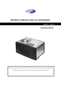 Manual Whynter ICM-15LS Ice Cream Machine