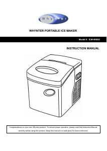 Manual Whynter ICM-490SS Ice Cube Maker