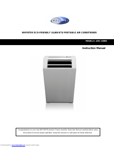 Handleiding Whynter ARC-10WB Airconditioner