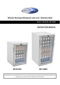 Manual Whynter BR-091WS Refrigerator