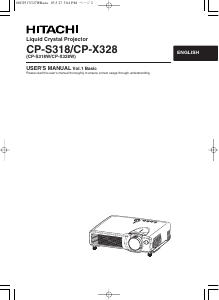 Manual Hitachi CP-X328W Projector