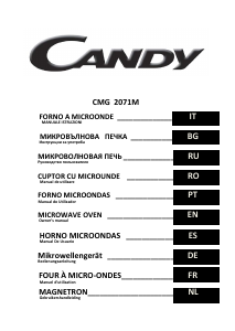 Manual de uso Candy CMG 2071M Microondas