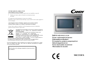 Manual de uso Candy MIC 232 EX Microondas