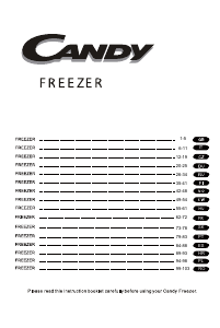 Manual Candy CCTUS 542WH Freezer