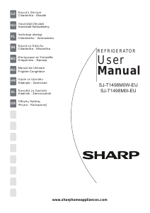 Manual Sharp SJ-T1498M0W Combina frigorifica