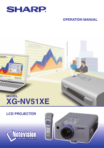 Handleiding Sharp XG-NV51XE Beamer