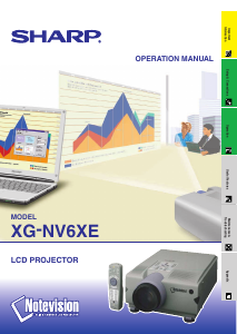 Manual Sharp XG-NV6XE Projector