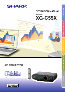 Handleiding Sharp XG-C55X Beamer