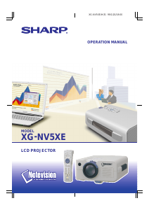 Manual Sharp XG-NV5XE Projector