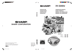 Handleiding Sharp XV-Z200U Beamer
