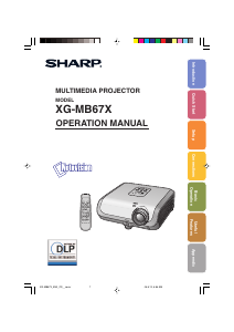 Handleiding Sharp XG-MB67X Beamer