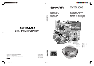 Handleiding Sharp XV-Z12000 Beamer