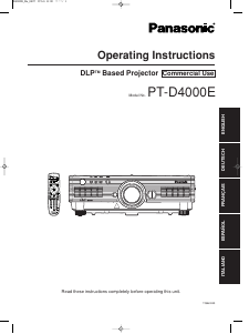 Manual Panasonic PT-D4000E Projector