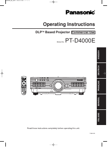 Bruksanvisning Panasonic PT-D4000E Projektor