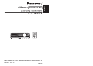 Handleiding Panasonic PT-P1SDE Beamer