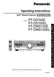 Manual Panasonic PT-D5700EL Projector