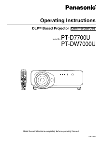 Handleiding Panasonic PT-DW7000U Beamer
