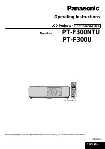 Manual Panasonic PT-F300NTU Projector