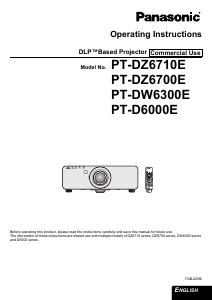 Handleiding Panasonic PT-DZ6700E Beamer