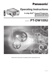 Manual Panasonic PT-DW100U Projector