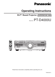 Manual Panasonic PT-D4000U Projector