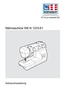 Bedienungsanleitung W6 N 1233-61 Nähmaschine