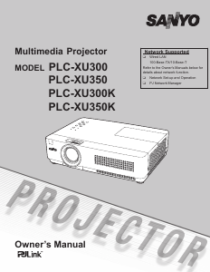Manual Sanyo PLC-XU300K Projector