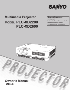 Handleiding Sanyo PLC-XD2200 Beamer