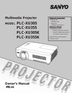 Manual Sanyo PLC-XU305K Projector