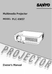 Handleiding Sanyo PLC-XW57 Beamer