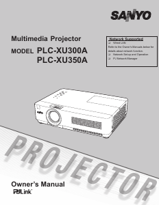 Manual Sanyo PLC-XU300A Projector