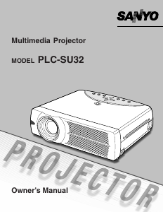 Handleiding Sanyo PLC-SU32 Beamer