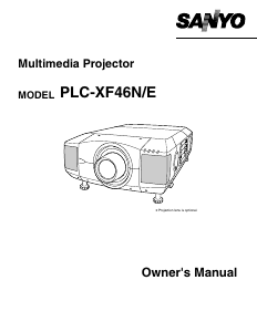 Manual Sanyo PLC-XF46N Projector