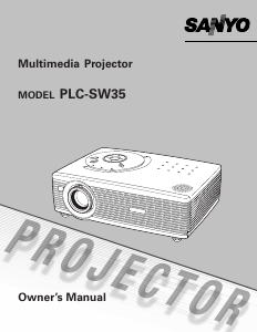 Handleiding Sanyo PLC-SW35 Beamer